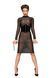 Класична прозора сукня Noir Handmade F182 Classic dress made of elastic tulle, розмір S картинка 6