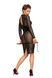 Класична прозора сукня Noir Handmade F182 Classic dress made of elastic tulle, розмір S картинка 4