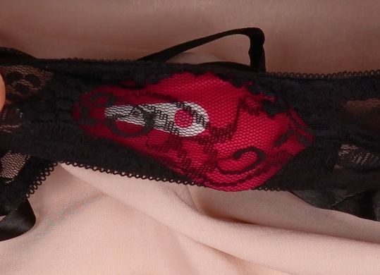 Вибратор в трусики с пультом и подогревом + трусики Liebe Panty Vibe Recargable Cerise, размер S-M картинка