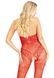 Ажурный бодистокинг со стразами и доступом Leg Avenue Rhinestone Lace and Net Bodystocking One Size Red картинка 5