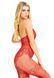 Ажурный бодистокинг со стразами и доступом Leg Avenue Rhinestone Lace and Net Bodystocking One Size Red картинка 6