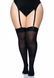 Панчохи непрозорі Leg Avenue Nylon Thigh Highs + PLUS SI Black картинка 4