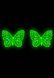 Пестіс з кристалів, що світяться у темряві Leg Avenue Chrysallis nipple sticker (метелики) картинка 2