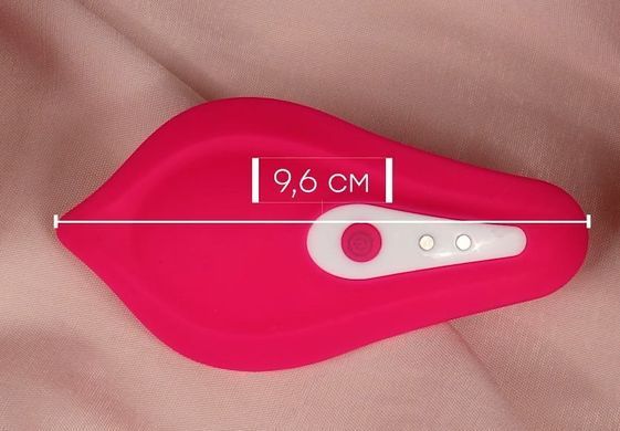 Вибратор в трусики с пультом и подогревом + трусики Liebe Panty Vibe Recargable Cerise, размер S-M картинка