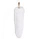 Металева анальна пробка Лисячий хвіст LOCKINK SEVANDA White Fox-Tail Anal Pear-shape Plug картинка 3
