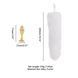 Металева анальна пробка Лисячий хвіст LOCKINK SEVANDA White Fox-Tail Anal Pear-shape Plug картинка 8