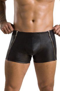 Трусы с молниями Passion 049 SHORT MATT black, размер L/XL картинка