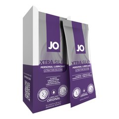 Набор лубрикантов на силиконовой основе Foil Display Box JO Xtra Silky Silicone (12 шт по 10 мл) картинка