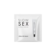 Пробник бальзама для минета с ментолом Bijoux Indiscrets Sachette SLOW SEX Oral sex balm (2 мл) картинка