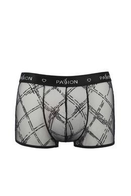 Прозорі чоловічі труси Passion 032 SHORT JAMES black, розмір S/M зображення