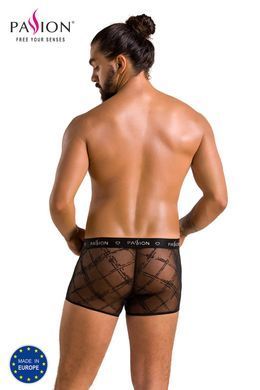 Прозорі чоловічі труси Passion 032 SHORT JAMES black, розмір S/M зображення