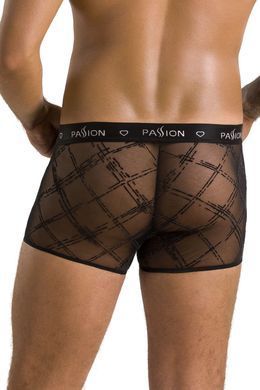 Прозорі чоловічі труси Passion 032 SHORT JAMES black, розмір S/M зображення