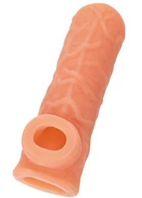 Насадка на член с отверстием для мошонки Kokos Nude Sleeve NS 001, размер M картинка