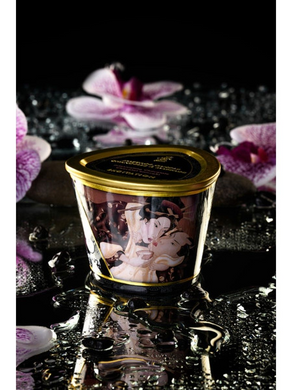 Массажная свеча с афродизиаками Shunga MASSAGE CANDLE Intoxicating Chocolate шоколад (170 мл) картинка