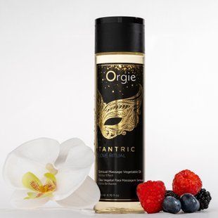 Олія для тантричного масажу Orgie Tantric Love Ritual, аромат орхідеї та ягід (200 мл) зображення