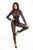 Кружевной комбинезон со шнуровкой Noir Handmade F299 Enigma lace catsuit with underbust bodice, размер S картинка