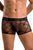 Прозорі чоловічі труси Passion 032 SHORT JAMES black, розмір S/M зображення