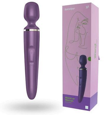 Вибромассажер - микрофон Satisfyer Wand-er Woman Purple/Gold, размер XXL картинка