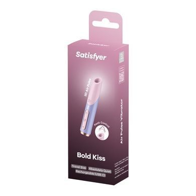 Вакуумный стимулятор Satisfyer Bold Kiss Violet (магнитная технология 3D Air Pulse) картинка