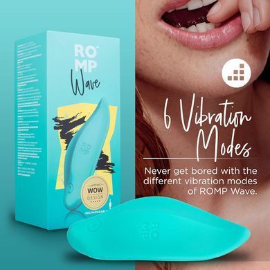 Кліторальний вібратор-хвиля під одяг Wave by Romp зображення