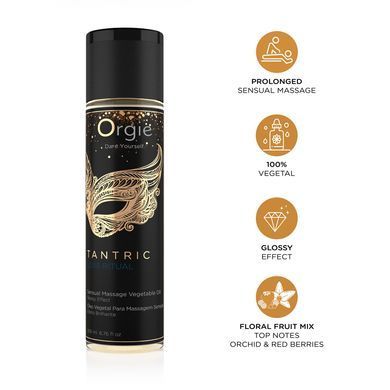 Олія для тантричного масажу Orgie Tantric Love Ritual, аромат орхідеї та ягід (200 мл) зображення