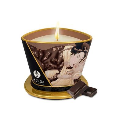 Массажная свеча с афродизиаками Shunga MASSAGE CANDLE Intoxicating Chocolate шоколад (170 мл) картинка
