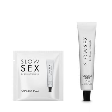Пробник бальзама для минета с ментолом Bijoux Indiscrets Sachette SLOW SEX Oral sex balm (2 мл) картинка