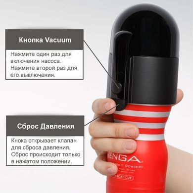 Вакуумна насадка з інтенсивним всмоктуванням Tenga Vacuum Controller (без мастурбатора) зображення