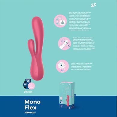 Интерактивный вибратор - кролик Satisfyer Mono Flex Red (диаметр 3,7 см) картинка