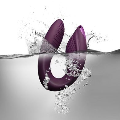 Вібратор для пар з пультом Rocks Off Rock Chick Diva Purple (діаметр 3,4 см) зображення