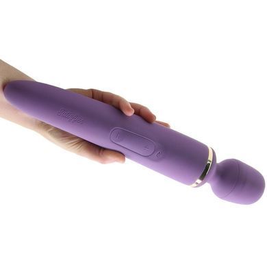 Вибромассажер - микрофон Satisfyer Wand-er Woman Purple/Gold, размер XXL картинка