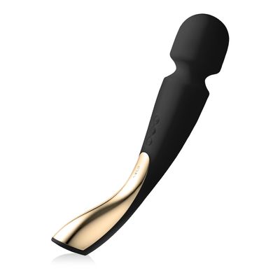 Вибромассажер - микрофон LELO Smart Wand 2 Medium Black (длина 21 см) картинка