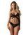 Ажурный комплект Obsessive Blomentis 2-pcs set, размер XS/S картинка
