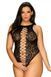 Ажурное боди со шнуровкой и открытым доступом Obsessive B129 teddy black, размер S/M/L картинка 7