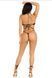 Минималистичное боди-бикини со стразами Leg Avenue Wrap around bikini bodysuit Black One Size картинка 7