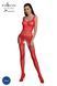 Бодистокинг - сетка с имитацией чулок и доступом Passion ECO BS005 red картинка 1