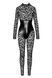 Кружевной комбинезон со шнуровкой Noir Handmade F299 Enigma lace catsuit with underbust bodice, размер S картинка 3