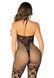 Мереживний бодістокінг Leg Avenue Seamless Net and Lace Lingerie Jumpsuit One Size, Black картинка 2