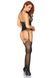 Ажурний бодістокінг з доступом Leg Avenue Jacquard net bodystocking OS Black картинка 5