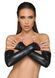 Мітенки довгі із екошкіри Noir Handmade F213 Elastic eco leather fingerless gloves, розмір L картинка 1