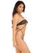 Минималистичное боди-бикини со стразами Leg Avenue Wrap around bikini bodysuit Black One Size картинка 3