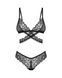 Ажурный комплект Obsessive Blomentis 2-pcs set, размер XS/S картинка 3