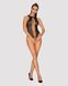 Ажурное боди со шнуровкой и открытым доступом Obsessive B129 teddy black, размер S/M/L картинка 5