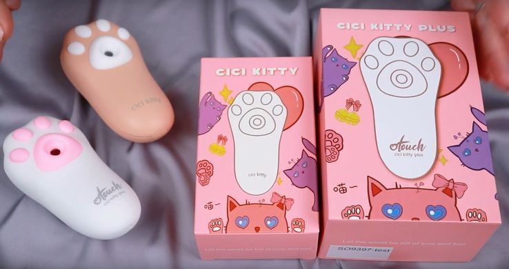 Вакуумный клиторальный стимулятор с вибрацией Otouch Cici Kity Plus картинка