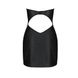 Міні-сукня з екошкіри зі шнурівкою + трусики Passion Celine Chemise black, розмір L/XL картинка 4