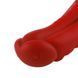 Силиконовый дилдо Hismith 8.35" Curved Silicone Dildo Red Monster Series (диаметр 4,3 см) картинка 5