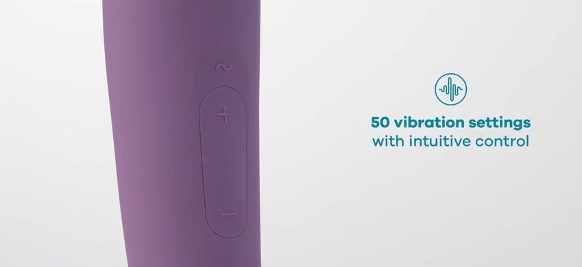 Вибромассажер - микрофон Satisfyer Wand-er Woman Purple/Gold, размер XXL картинка