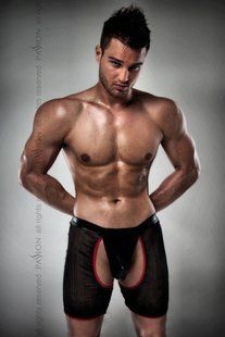 Мужские эротические трусы Passion THONG 012 black XXL/XXXL картинка