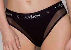 Трусики с прозрачной вставкой Passion PS002 PANTIES black, размер L картинка