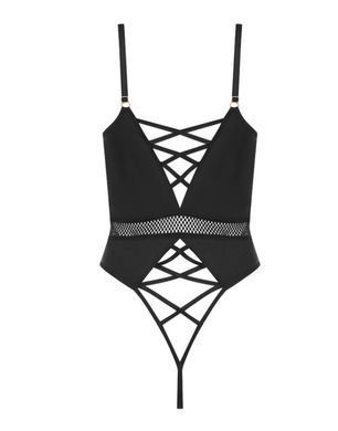 Боди с доступом Passion KRISTEEN BODY black, размер L/XL картинка
